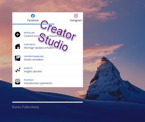 Creator Studio für Facebook und Instagram