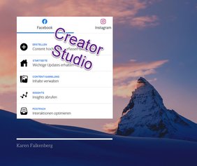 Creator Studio für Facebook und Instagram Creator Studio für Facebook und Instagram