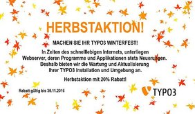 Herbstaktion Herbstaktion